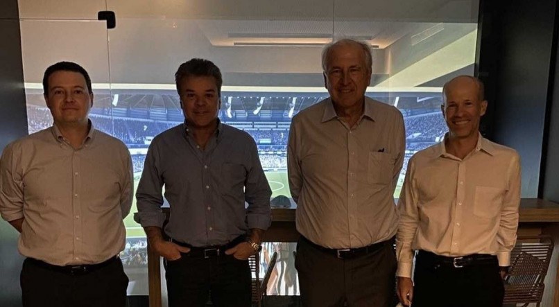 Os mecenas do Atlético-MG: Rafael Menin, Rubens Menin, Renato Salvador e Ricardo Guimarães