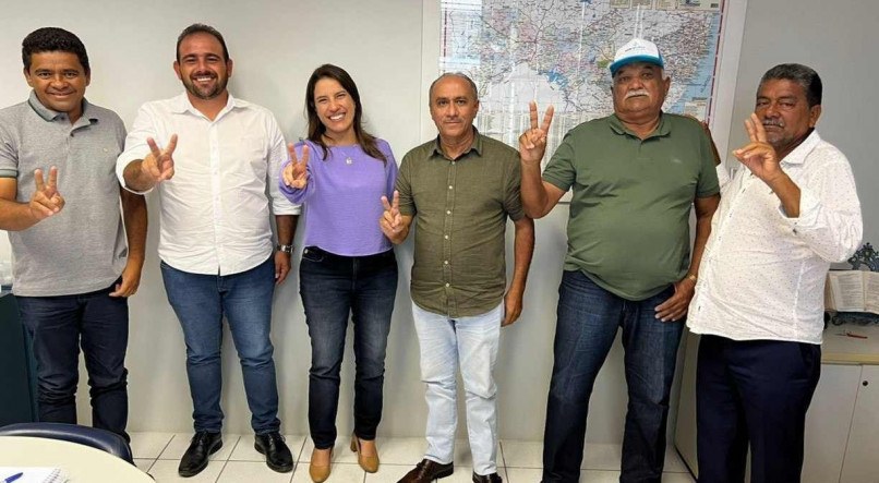 Os vereadores do União Brasil, Dário Brito, Aluísio Andrade e Chico Bolim e o ex-vice-prefeito Zé Cláudio, anunciaram apoio a Raquel Lyra