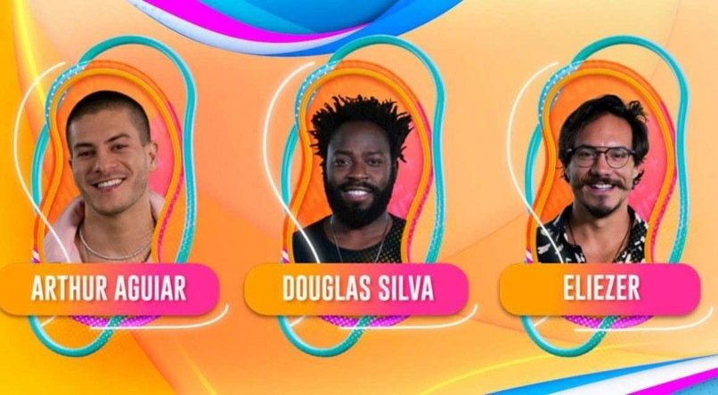 Arthur Aguiar, Douglas Silva e Eliezer est&atilde;o no 18&ordm; pared&atilde;o do BBB 22; veja quem sai, segundo enquete UOL