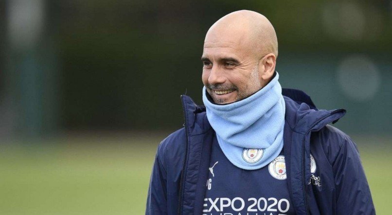 Guardiola &eacute; o t&eacute;cnico do Manchester City.