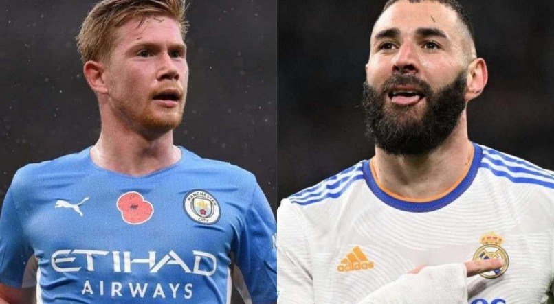 Manchester City e Real Madrid disputam uma vaga na grande final da Uefa Champions League (21/22)
