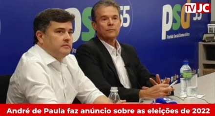 André de Paula, ao lado de Eduardo da Fonte, comunica decisão de sair candidato ao Senado, mas evitou críticas à Frente Popular