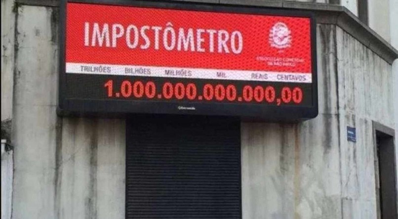 Impostômetro atinge marca de R$ 1 trilhão
