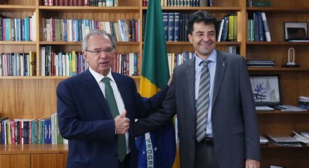 Adolfo Sachsida, Ministro de Minas e Energia e Paulo Guedes, Ministro da Economia. 