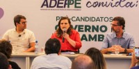 Marília Arraes participa de encontro sobre segurança pública na Adeppe