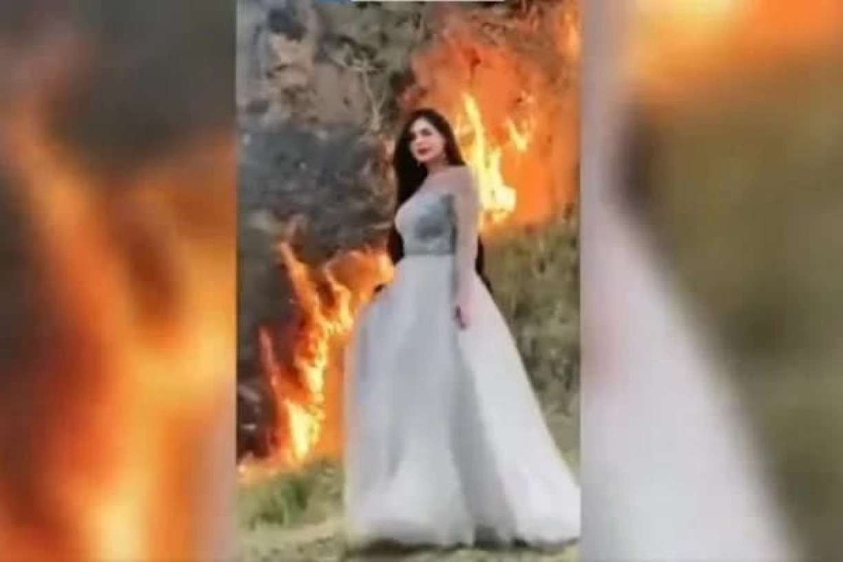 VÍDEO: Influenciadora faz vídeo em incêndio e revolta a internet: 
