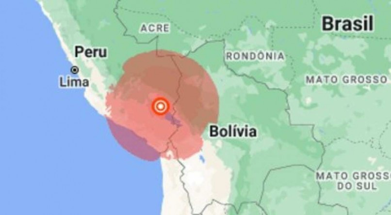 O terremoto no Peru foi registado às 7h02 (09h02 no horário de Brasília), com epicentro 20 quilômetros ao nordeste de Ayaviri