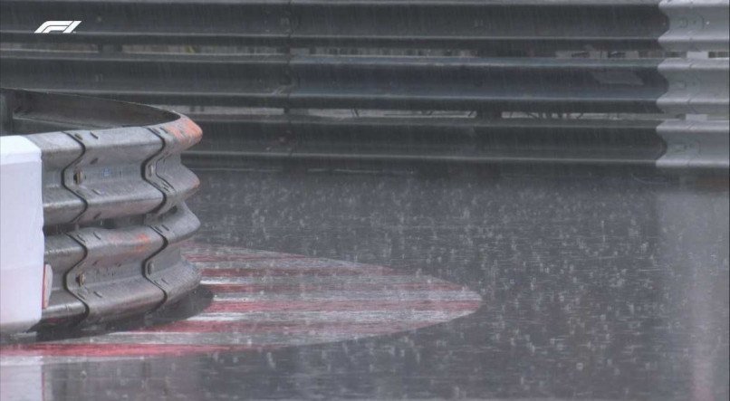 Fortes chuvas castigam a pista do GP de Mônaco