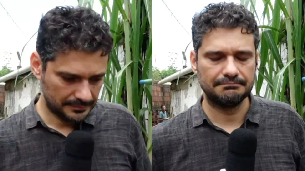 CHUVA EM PERNAMBUCO: ao vivo, repórter se emociona ao ouvir relato da tragédia