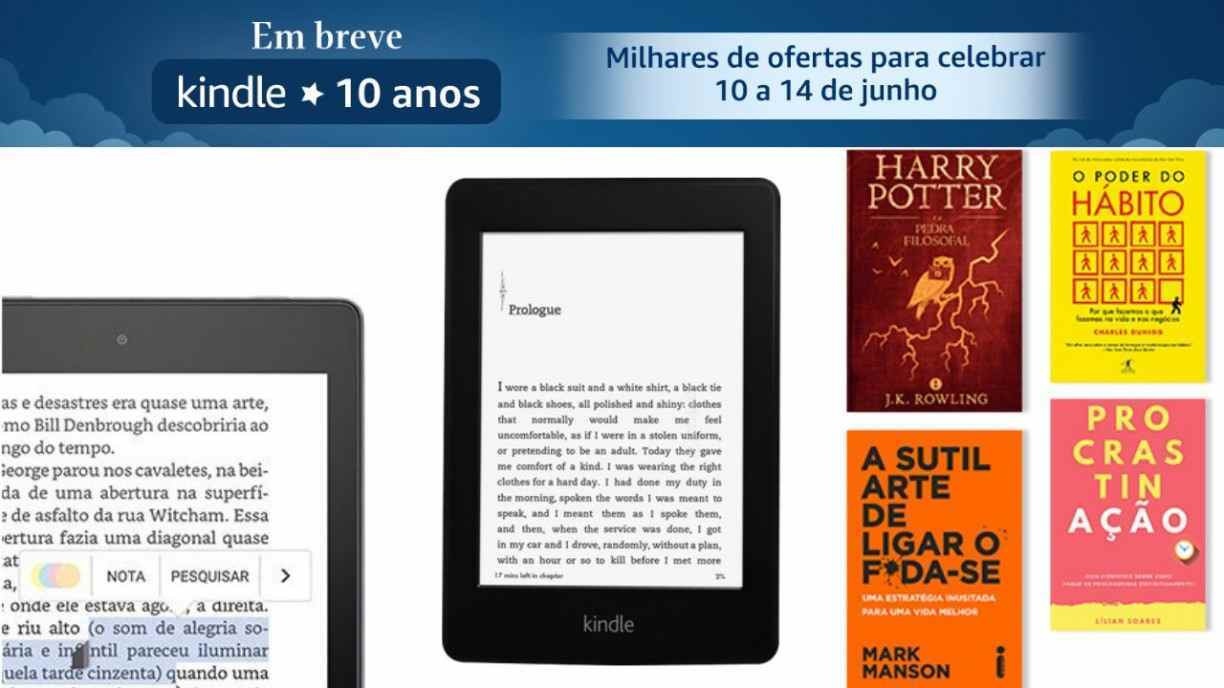 KINDLE 10 ANOS: Amazon disponibiliza CUPONS PROMOCIONAIS na Loja Kindle