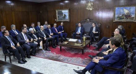 Reunião de Governadores com Rodrigo Pacheco e Fernando Bezerra Coelho no Senado.