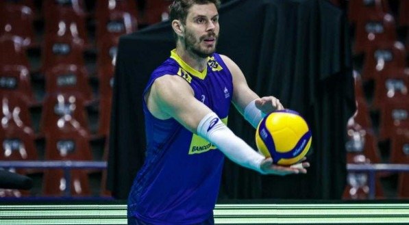 Bruninho &eacute; um dos mais experientes do time de v&ocirc;lei do Brasil