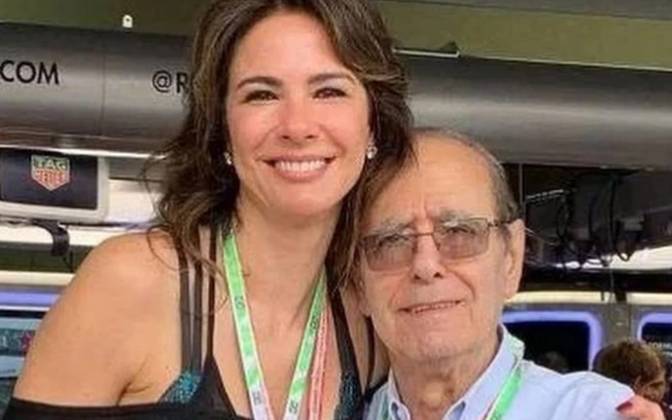 Luciana Gimenez e o pai