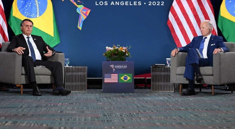 Bolsonaro e Biden se reuniram em Los Angeles