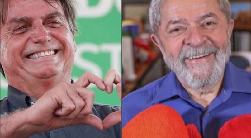 Bolsonaro e Lula s&atilde;o os principais candidatos para as elei&ccedil;&otilde;es presidenciais de 2022. Pesquisa eleitoral nacional mostra as porcentagens mostra Bolsonaro liderando em importante setor