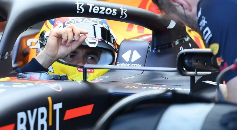 Sergio Pérez, piloto da Red Bull Racing, venceu a última corrida de Fórmula 1 2023