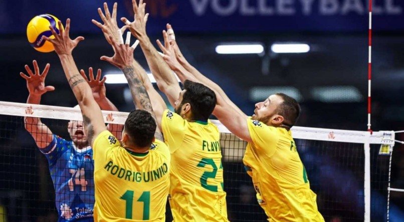 A Seleção masculina de vôlei enfrenta os Estados Unidos na Liga das Nações