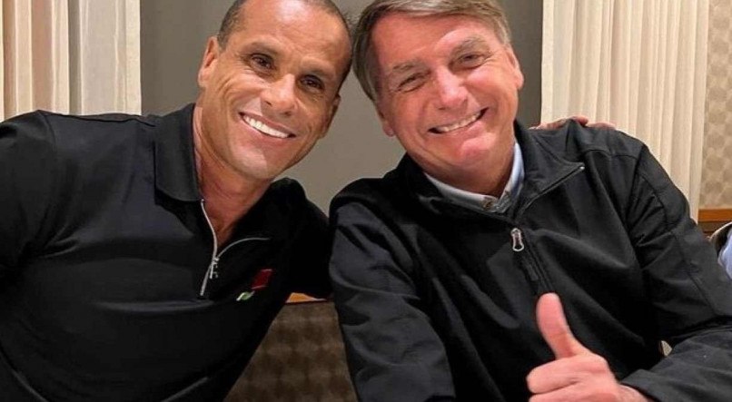 Rivaldo e Jair Bolsonaro almoçaram juntos