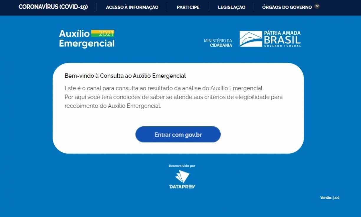 Consulte o auxílio emergencial 2022 pela Dataprev com a conta Gov.br; veja o passo a passo