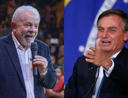 Lula (PT) e Bolsonaro (PL) lideram as pesquisas de intenção de voto para a Presidência da República