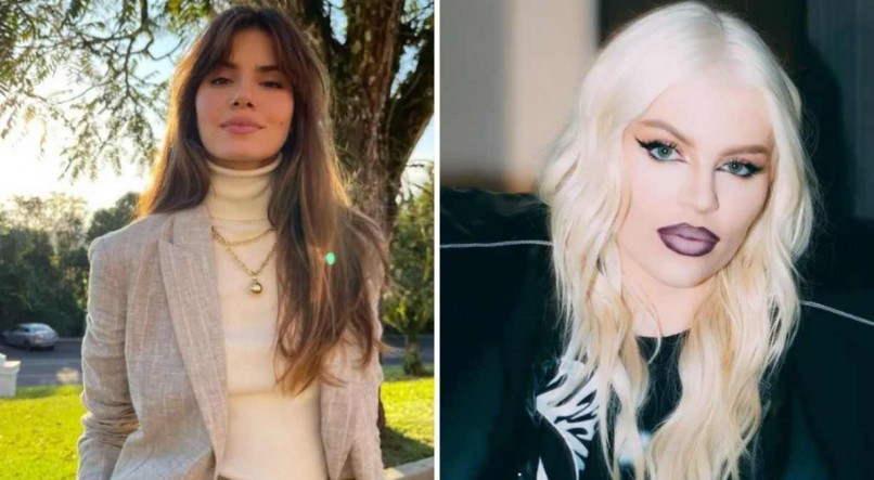 Camila Queiroz apareceu com os cabelos platinados e seguidores compararam com Luísa Sonza