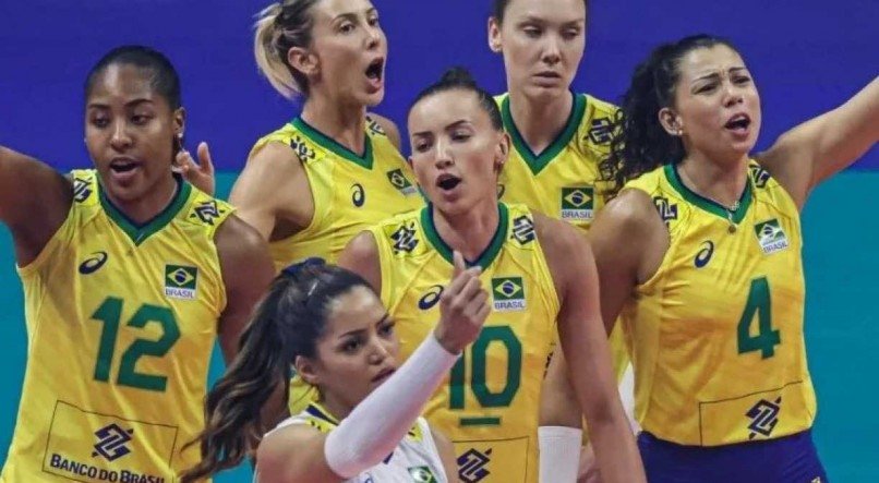 A Seleção brasileira de vôlei enfrenta a Itália na Liga das Nações