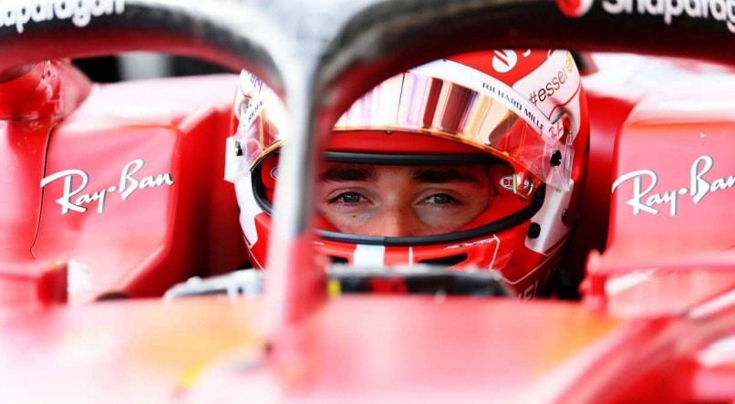 Charles Leclerc, da Ferrari, abandonou o GP da Fran&ccedil;a de F&oacute;rmula 1