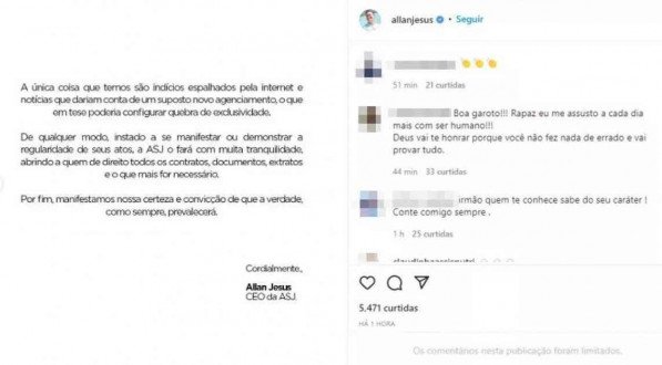 Empresário de Luva de Pedreiro se manifesta após rumores de novo agenciamento 