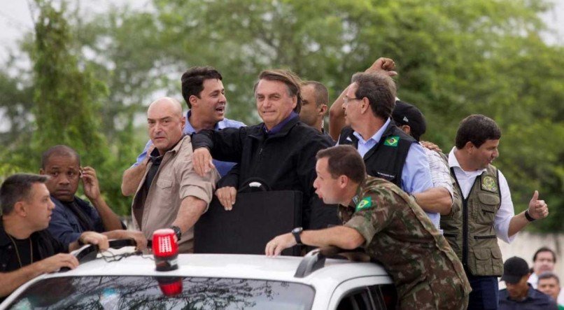 Bolsonaro em Caruaru, no Agreste de Pernambuco, no dia 23 de junho