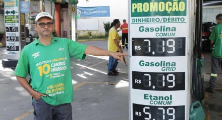 Baixa de preço gasolina