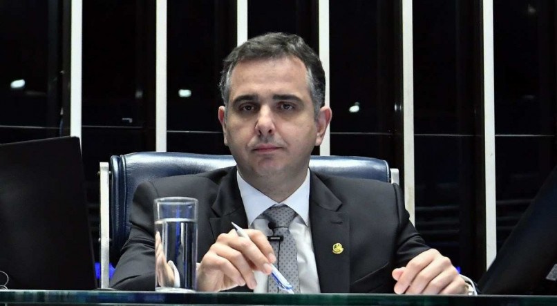 O presidente do senado Rodrigo Pacheco 