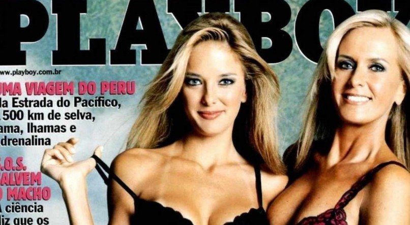 Helô Pinheiro e sua filha, Ticiane, para a playboy