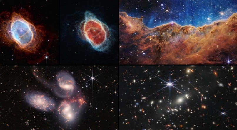 Imagens capturadas pelo telescópio espacial James Webb
