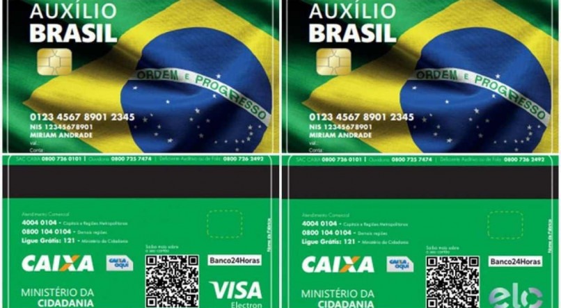 Novo cartão do Programa Auxílio Brasil