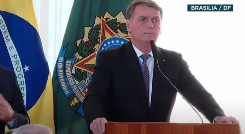 Bolsonaro discursou por quase uma hora diante de dezenas de embaixad