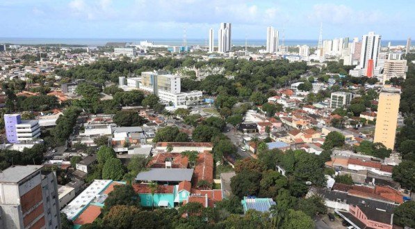 O entorno do empreendimento, no bairro da Boa Vista, no Recife.