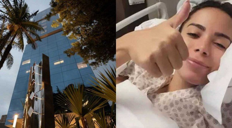 Anitta foi operada no mesmo hospital em que Bolsonaro foi internado para as últimas cirurgias e atendimentos clínicos