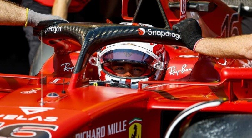 Charles Leclerc, da Ferrari, briga pela vice-lideran&ccedil;a da F1