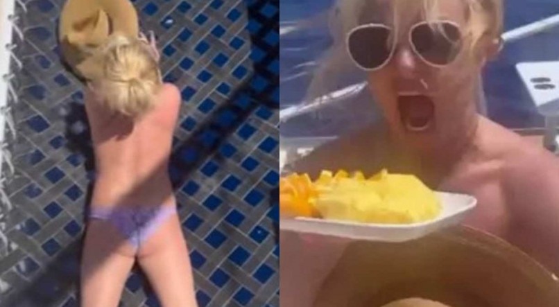 Britney Spears fez topless em viagem de barco com amigos