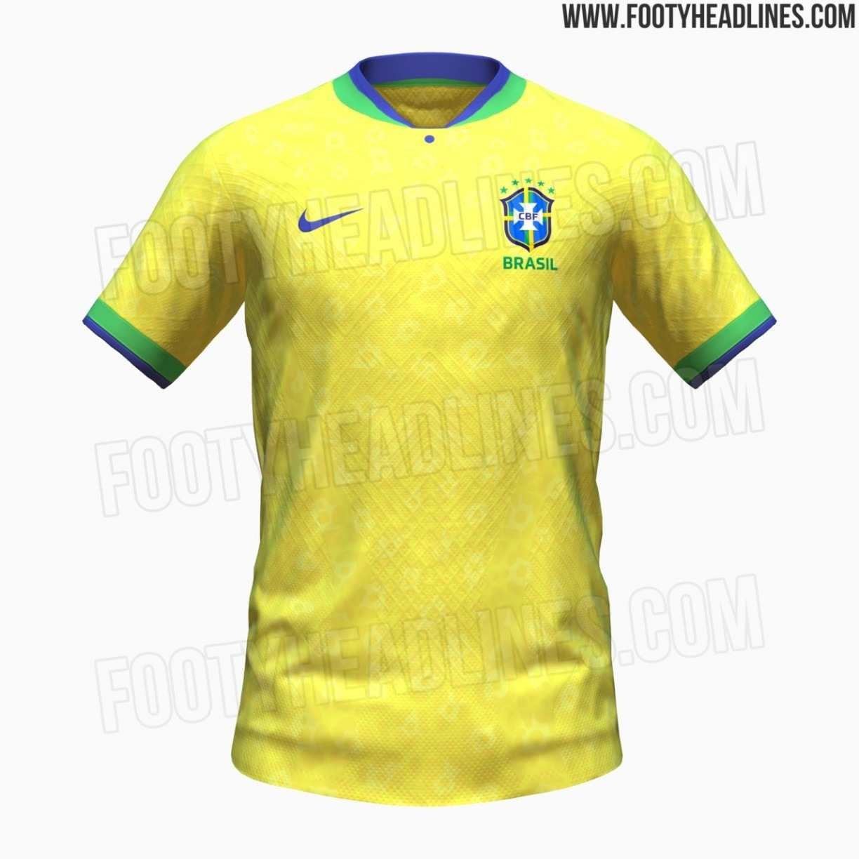 Camisa Seleção Brasileira Masculina Copa 2022 Amarela Slim (M) :  : Moda
