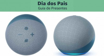 Echo Dots, com Alexa, são ótimas opções para presentear no Dia dos Pais 2022. 