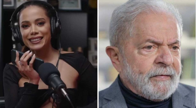 Anitta reproduziu um áudio de Lula ao vivo no podcast