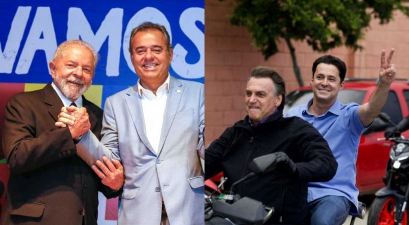 Danilo Cabral com Lula e Anderson Ferreira com Bolsonaro, padrinhos e afiliados políticos