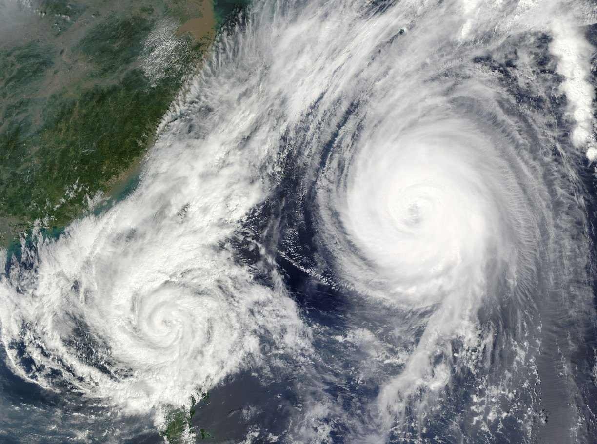 Um ciclone extratropical na costa do Brasil
