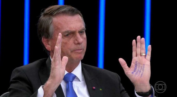Bolsonaro em entrevista ao Jornal Nacional/TV Globo