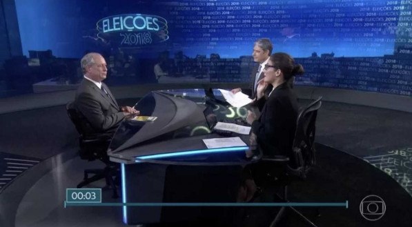 Ciro Gomes &eacute; o segundo candidato &agrave; presid&ecirc;ncia a participar da sabatina do Jornal Nacional