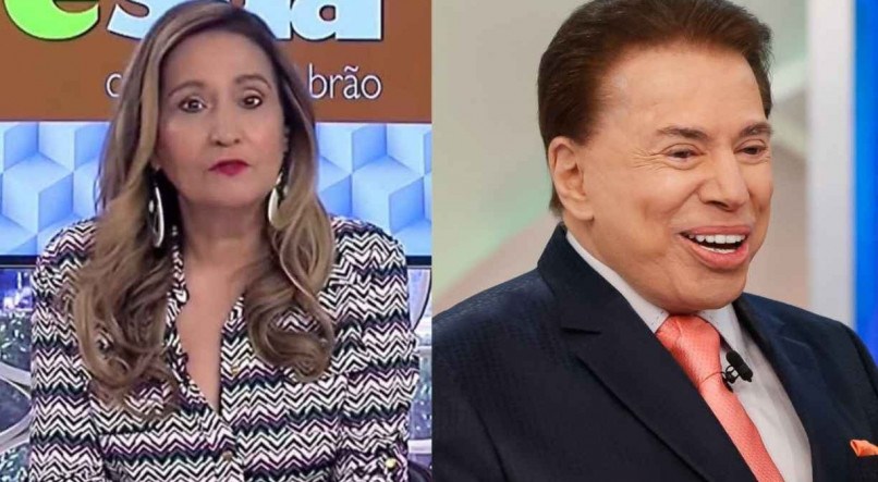Sonia Abrão e Silvio Santos.