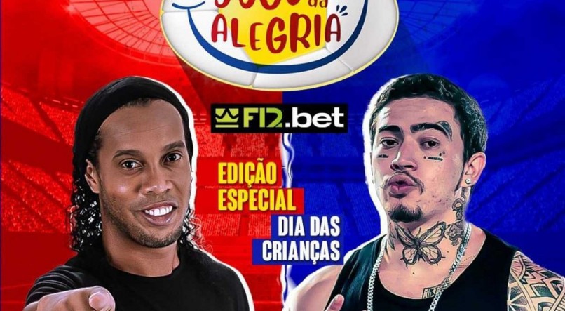 Jogo da Alegria chega a Pernambuco com presença de Ronaldinho Gaúcho e Whindersson Nunes