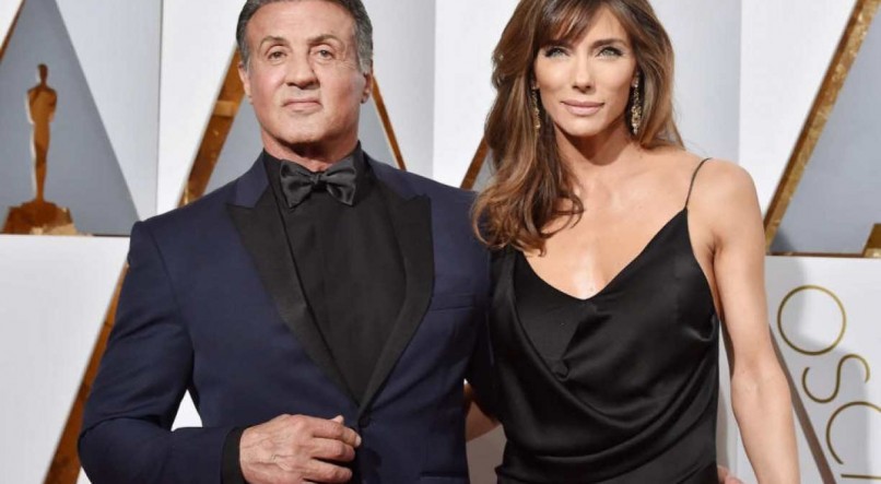 Sylvester Stallone e esposa