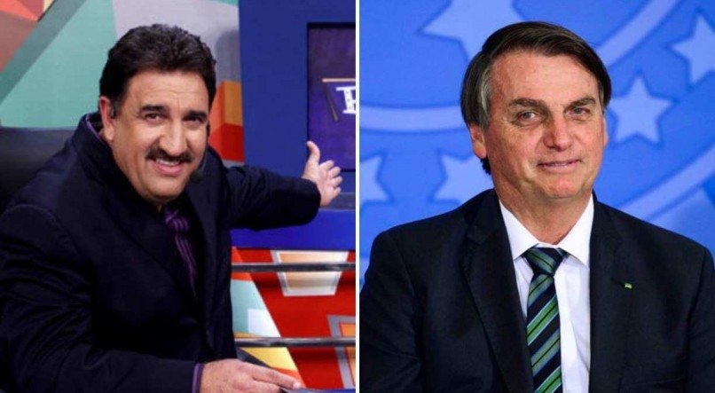 O apresentador Ratinho, no SBT/TV Jornal